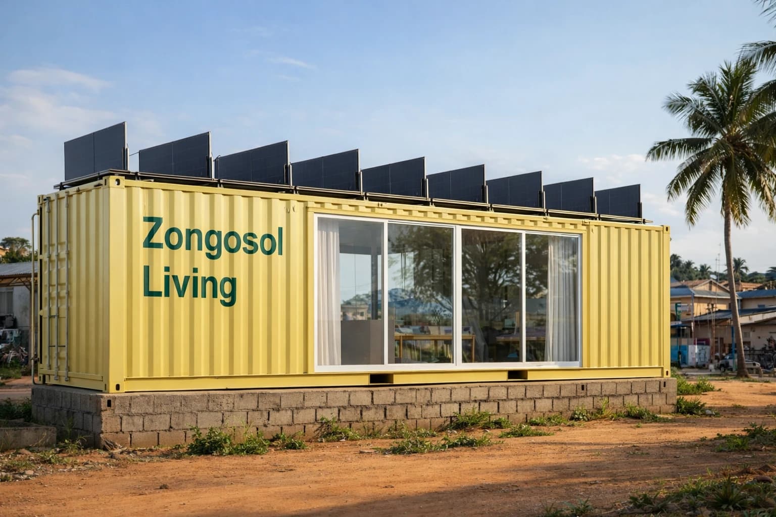 Interior view of a Zongosol container home